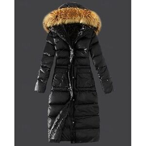 Women's Winter Coat Warm Zipper Pocket Fur Collar